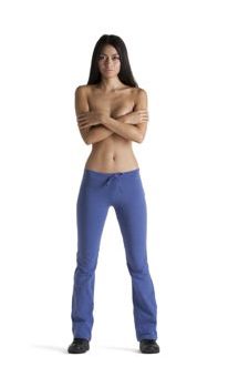 Stretch-Jazzpants - tiefe Taille