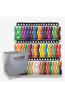 Bolero-Drink Sticks-Paquet d'entrée<br>48 goûts avec Stevia
