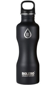 Edelstahl-Trinkflasche schwarz matt 750 ml