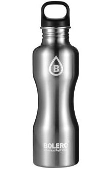 Edelstahl-Trinkflasche silber metallic 750 ml