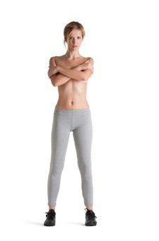 Stretch-Leggings - mittlere Taille